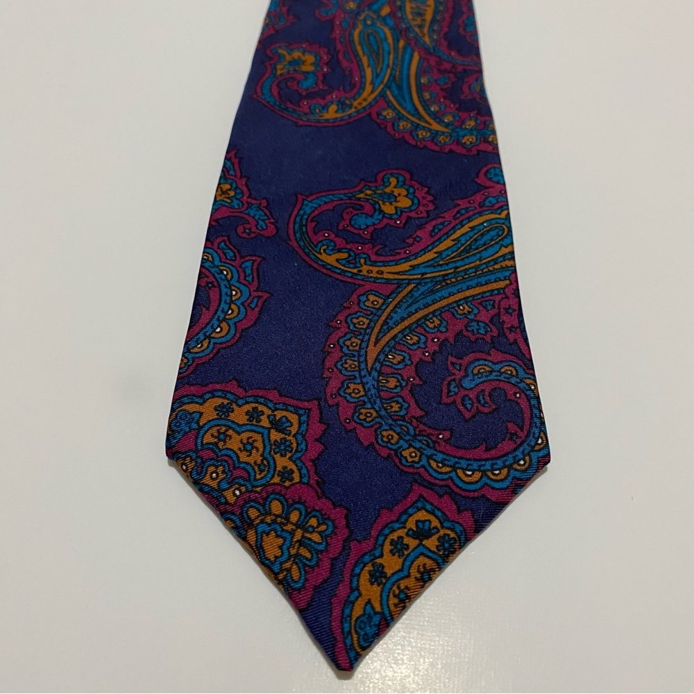 Givenchy Monsieur 100% Silk Paisley Tie - Vintage Designer